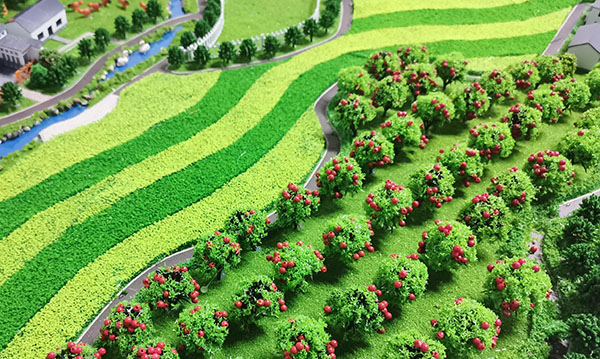 休闲娱乐农场沙盘